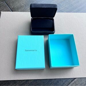 Tiffany & Co. Blue and Black Jewelry EARRINGS BOX